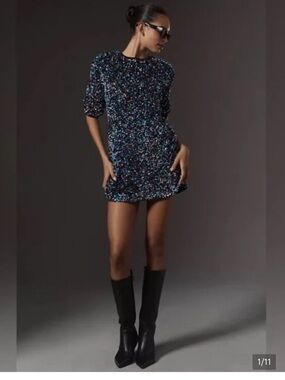 NWT Anthropologie Velvet Sequin
Mini Dress